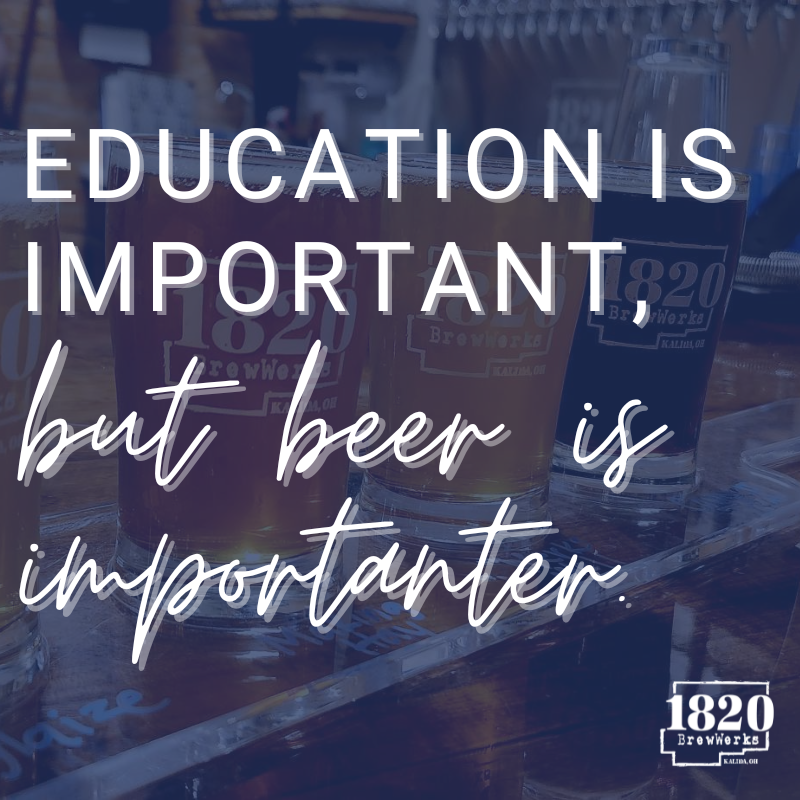 Yep, sounds good to us!

Brews on Tap 🍻 1820brewwerks.com/on-tap/

#localbrewery #OhioCraftBeer #OhioBeer #DrinkBeerMadeHere #1820brewwerks #eatlocal