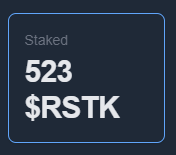 frankieweaver3's tweet photo. $RSTK staking is live https://t.co/9vBtEC93xV https://t.co/Za3qDAkYAq