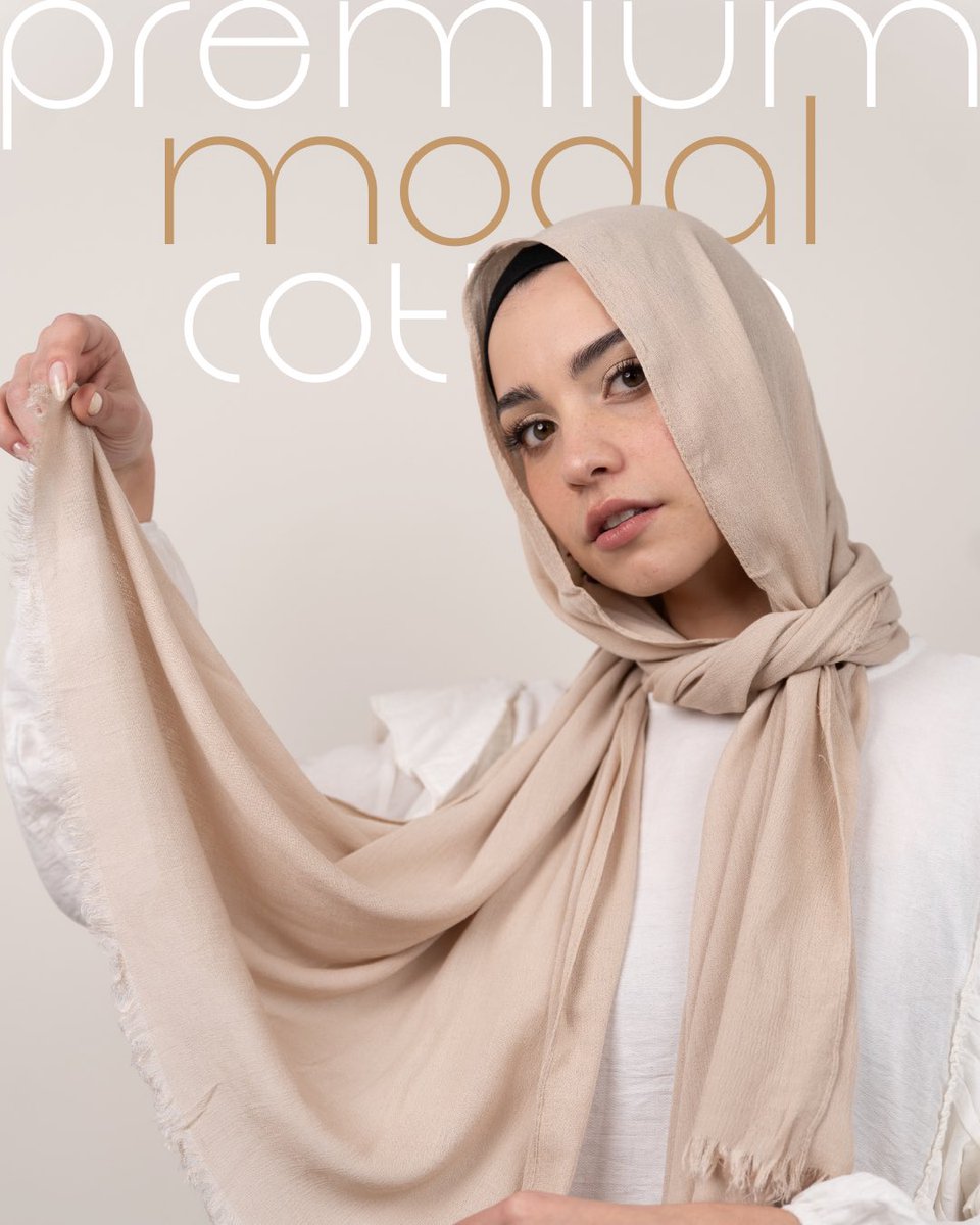 sheyaca's tweet photo. Elevate your style with the understated beauty of our Beige Premium Modal Cotton hijab.✨
Effortless elegance, redefined.🤍

#SheyacaGrace #NeutralChic https://t.co/6fwDqYxHvV