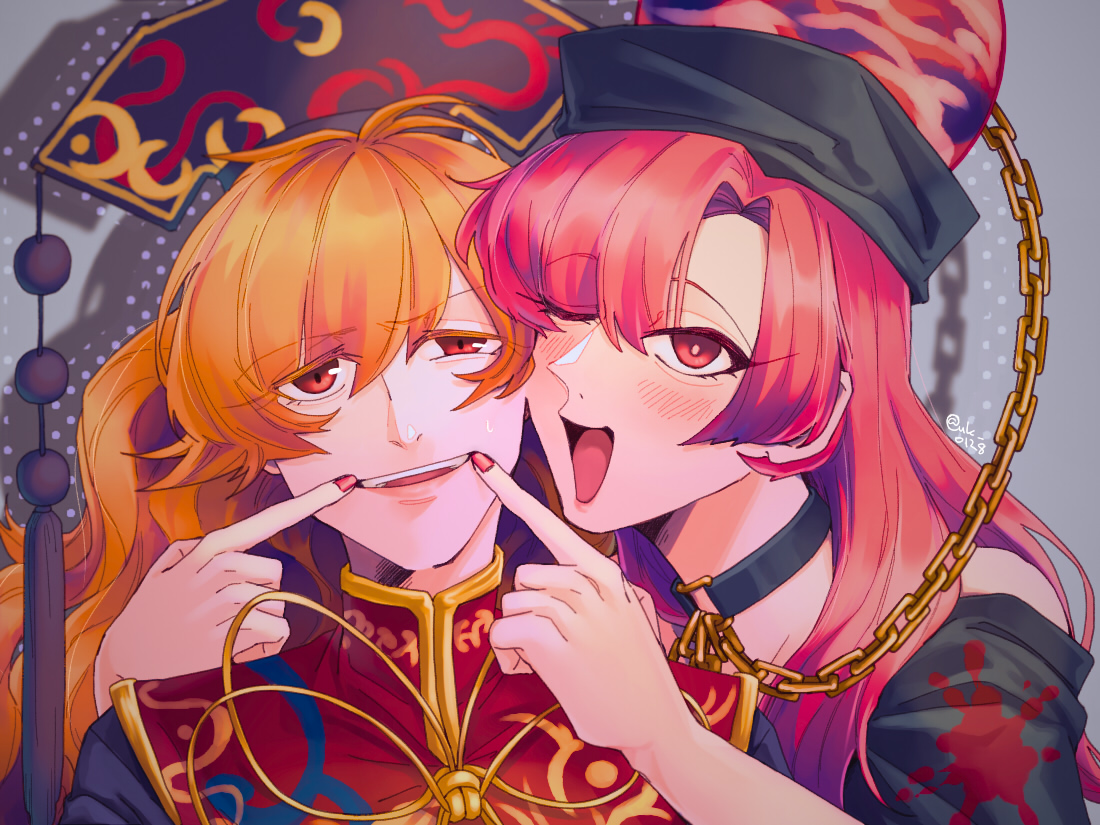 ヘカーティア・ラピスラズリ ,純狐(東方プロジェクト) 「純ヘカ 」|らやのイラスト