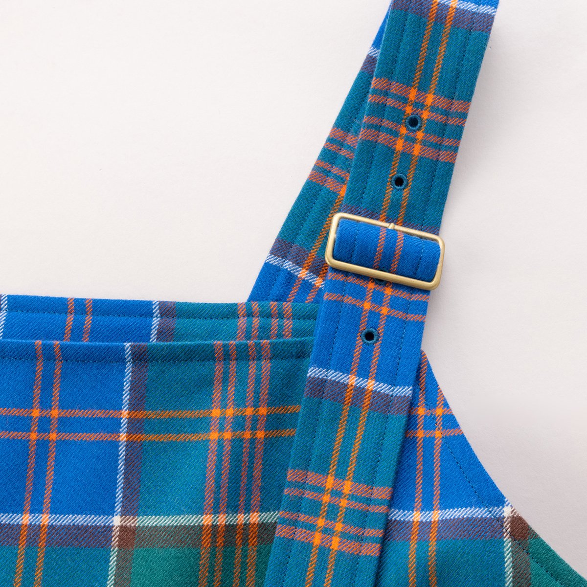 ジェーンマープル タータンチェック ワイドストラップドレス