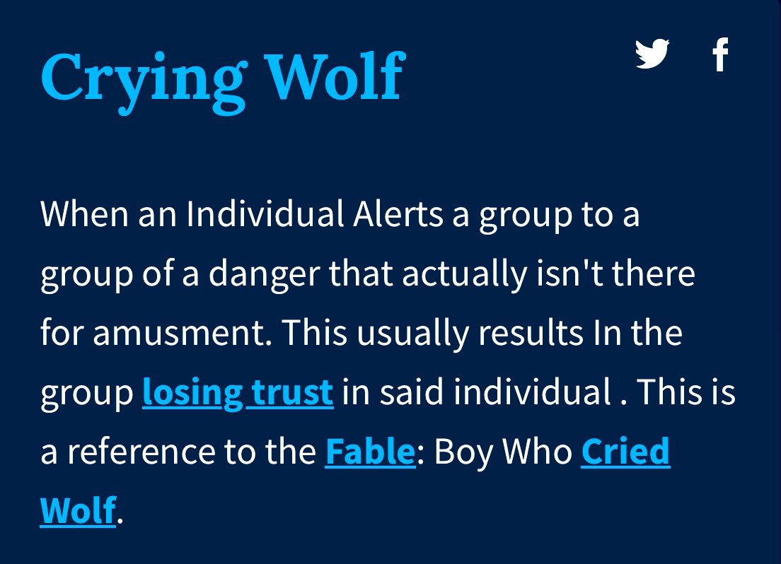 📌 #CryingWolf