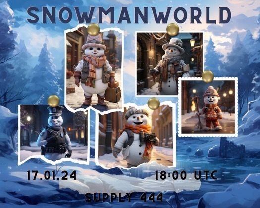 CnftGuide's tweet photo. ADA+NFT #Giveaway🚨 

Prize
🏆20 #ADA
🏆2x #NFT

Rules
⛄️Follow @SnowmanWorlds 
⛄️❤️+RT
⛄️Tag 3 Friends

⭐️Bonus entry join discord https://t.co/Ps4Y3XHLfK

#CNFTGiveaways #NFTs #NFTartist #Cardano #CNFT #CNFTCommunity #NFTGiveaway https://t.co/p2aYgdUhyZ
