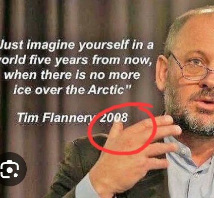 TonyC1963's tweet photo. Where's "expert" #TimFlannery when you want him to explain his "expert predictions"?
@MareeSolaris @RositaDaz48 @alan_fairbairn @burdenkylie1 @Collin_G_Wood @StuKnight73 @LofayPeter @CoaltrainHunter @__MissyMoo @EndWokeness @BOM_Vic @BOM_Qld @BOM_au #ClimateScam @climate_fact https://t.co/qBGoxDEMTf