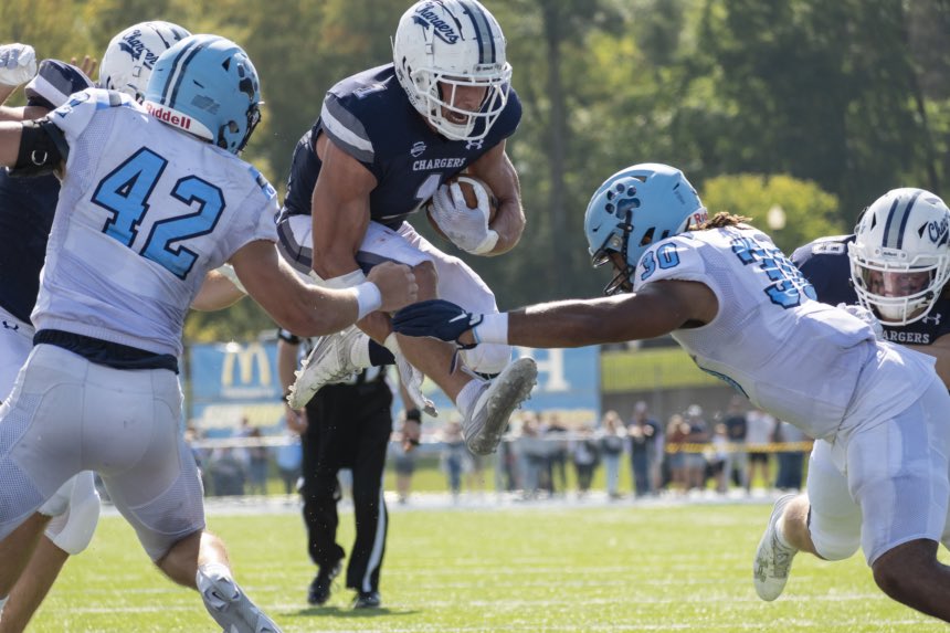 🚨2024 @CGSAllStar Player Spotlight ➡️ RB @mikeherzog01 of @Hillsdale_FB ☑️ @D2Football Top 100 ☑️ @AP All-American ☑️ Finalist for the @HarlonHillAward ☑️ 2023 @GreatMidwestAC MVP ☑️ 1,333 yards rushing with 21 TD’s #CGS2024