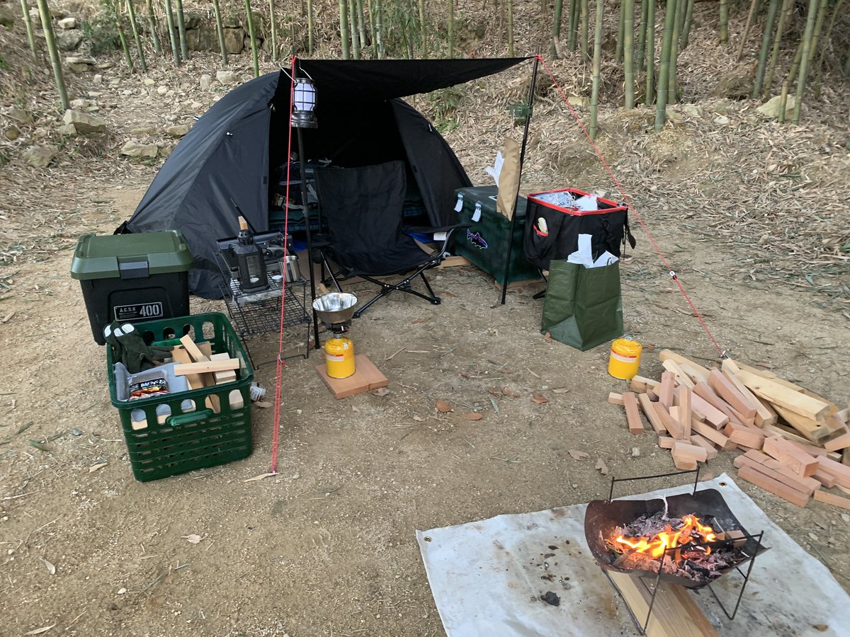 araking_'s tweet photo. 今日もキャンプへ行く🏕
 #ソロキャンプ  #冬キャン  #焚き火台  #bbq  #バーベキュー  #聖地 https://t.co/hfkV9cbhkv
