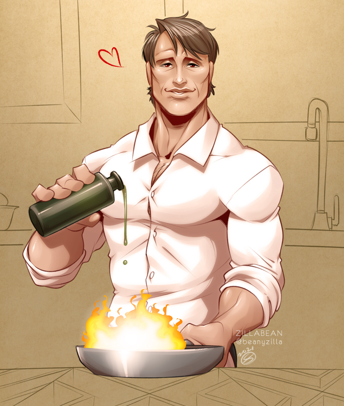 beanyzilla's tweet photo. If you can't take the heat... stay outta his kitchen! 😘🔥❤️ https://t.co/DH9MoQRzO5