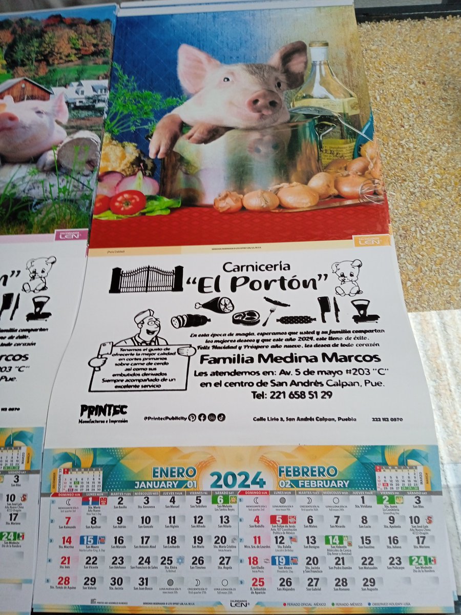 PrintecCalpan's tweet image. Diseño e impresión en serigrafía, de calendarios, publicidad para tu negocio, los 365 días del año 🎄🎉

En Printec Publicity encontrarás todo para tus eventos sociales
