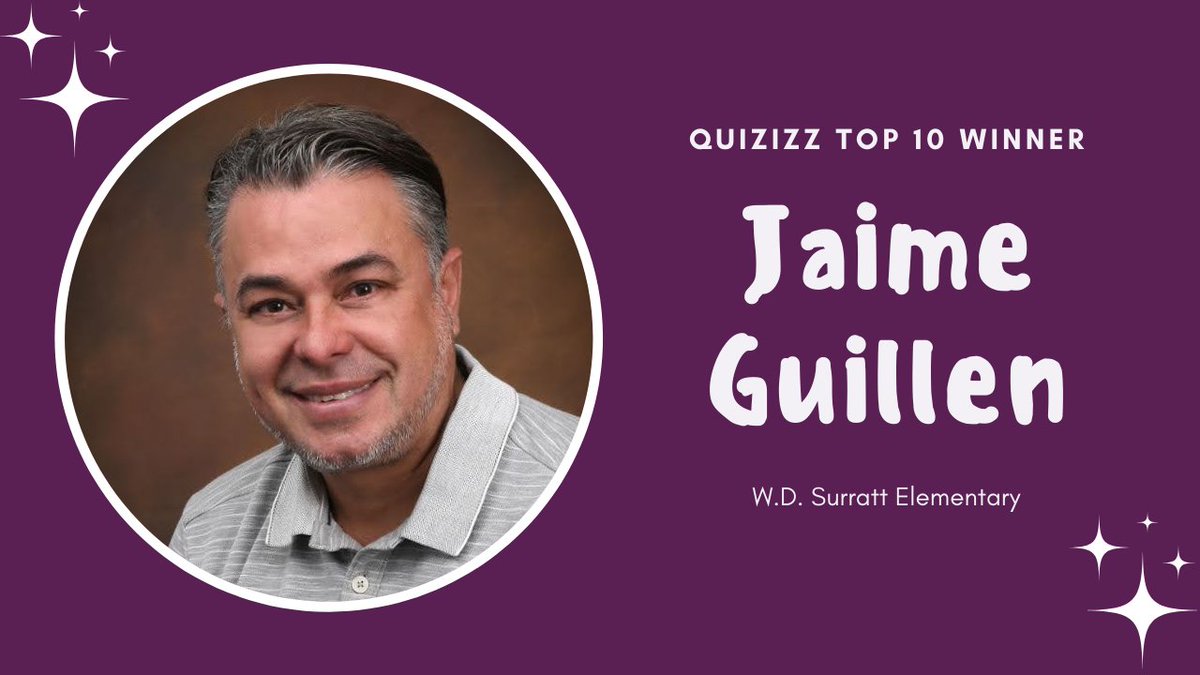 MAlvarado_HMS's tweet photo. 🎉🏆 Shoutout to @jsmooth9151, our Quizizz top ten district winner! 🌟 Your commitment to creating engaging lessons is truly commendable! 👏 Thank you for making learning exciting and congratulations on this well-deserved recognition! 🚀🌐 #QuizizzWinner #proudtechcoach https://t.co/8hh878fliH