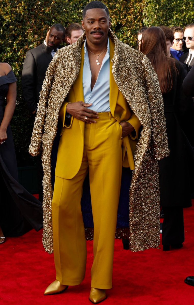 WritingTheWrong's tweet photo. I think suits were invented because God knew one day there’d be a man named Colman https://t.co/hPvURbVotU