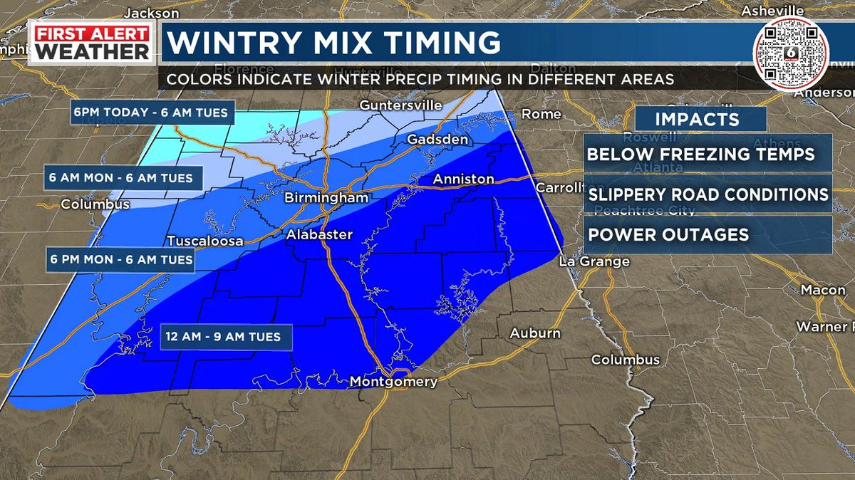 WBRCnews's tweet photo. Make sure you are staying weather aware! Gov. Kay Ivey has declared a state of emergency and the First Alert Weather Team has declared a First Alert Weather Day for Monday and Tuesday. @toniatalkss has your First Alert Weather Forecast right here: https://t.co/ljiu3f7Tlf https://t.co/0jgvxcFo15