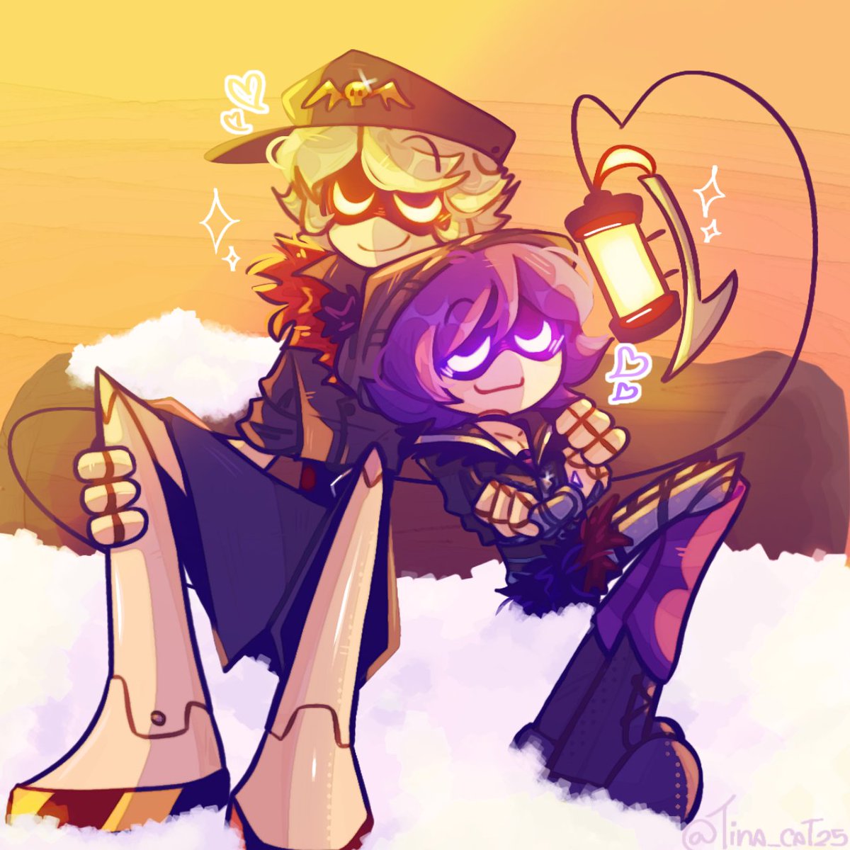 Tina_cat25's tweet photo. Why be alone if you have your best "friend"? =D💜💛
#murderdrones #murderdronesart  #UziDoorman #SerialDesginationN #UzixN #Nuzi #fanart #art https://t.co/duTlCT53kx