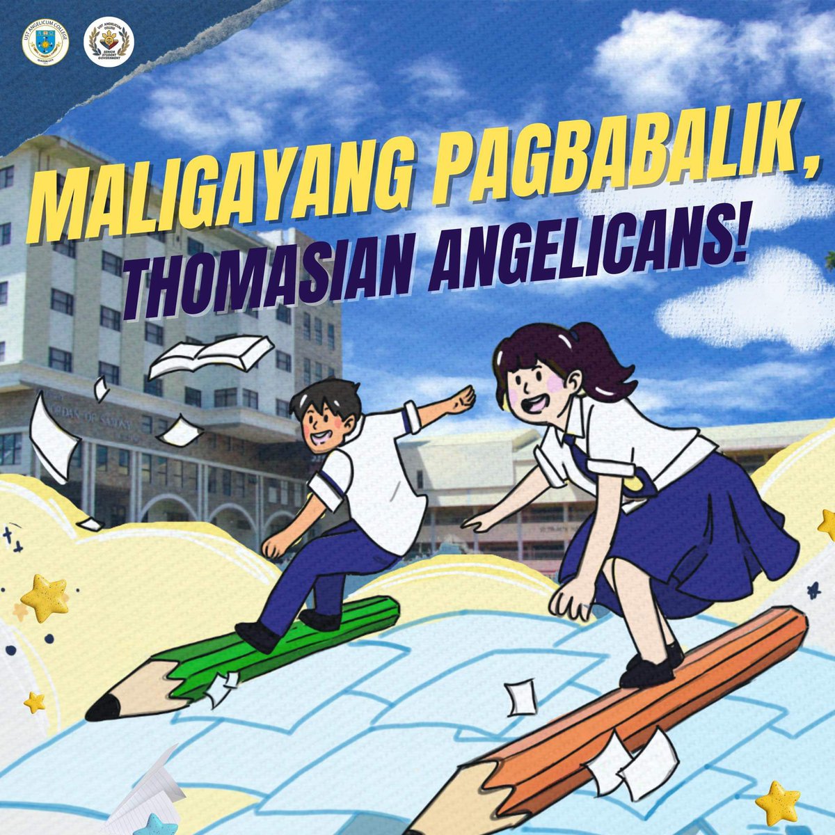ustacsssg's tweet photo. 😎 The day has come, 🌻the start of the end, 🪺🚦the 2nd semester!🏅Panahon na ⏱️ for you 🫵🏻 to turn on that alarm ⏰and wear that uniform! 👩‍🎓  Your schedules are waiting for you! 📆

All the best, Thomasian Angelicans. 💛💙 You've got this! 💫💯 https://t.co/gs2vJuT57K