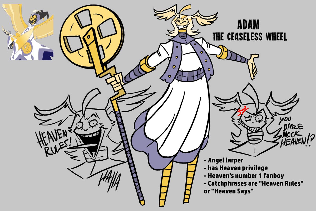 my redesign of Adam for fun #HazbinHotel #HazbinHotelAdam