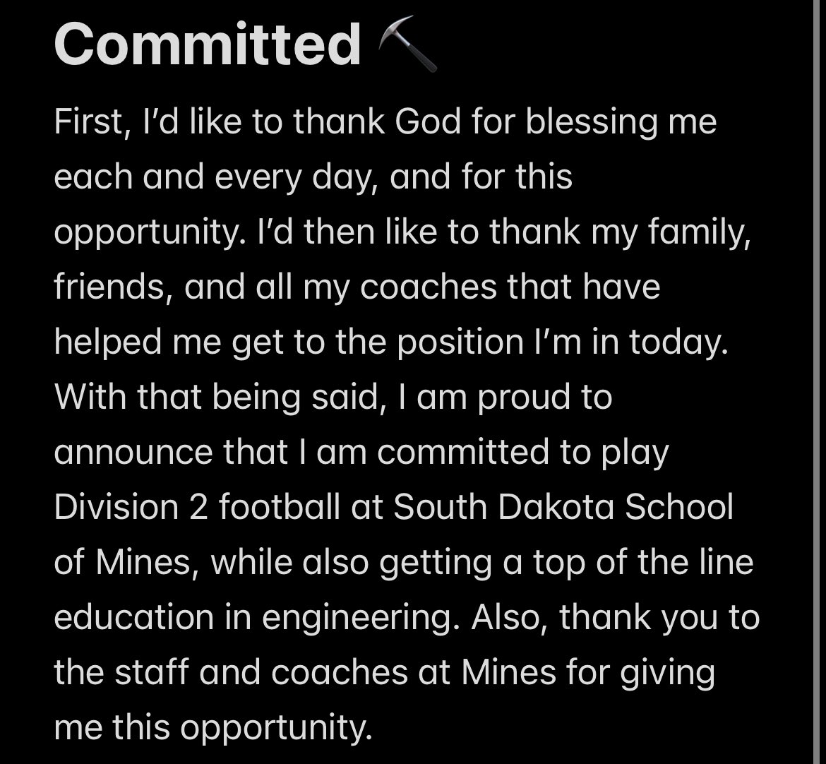 Committed!⛏️ #TheHardrockLife @CoachTTumbleson @coachflohr @Coach_Rose_23 @BCBraves