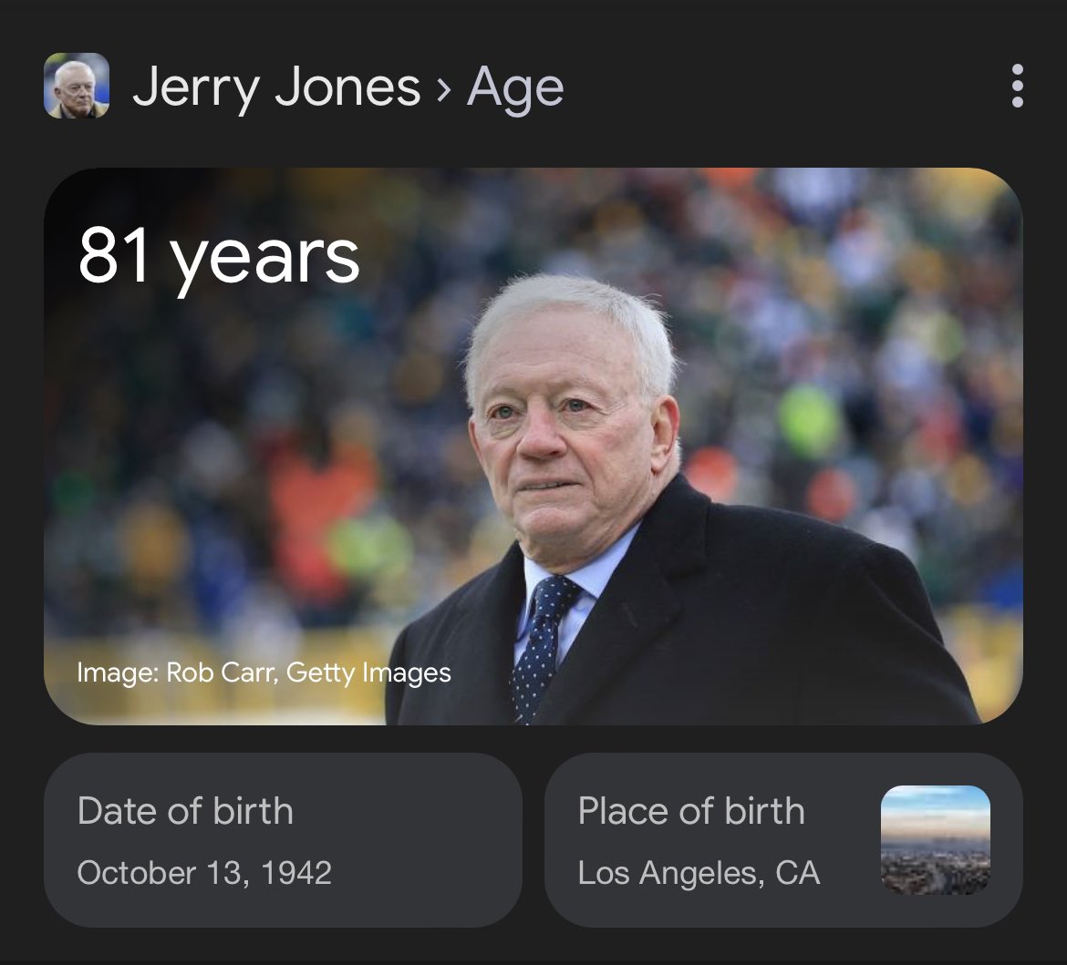 SlowYaRo's tweet photo. Jerry Jones need to give it up as well. Gone head sell the team &amp; enjoy life. Bro been stressed since 95’😂😂😂😂 https://t.co/a649PKT4fp
