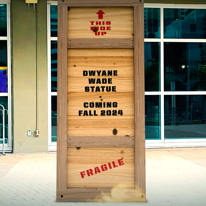 It’s official, a bronze <a href="/DwyaneWade/">DWade</a> statue will take its permanent home outside of <a href="/KaseyaCenter/">Kaseya Center</a> in the fall of 2024 ⚡️ gohe.at/48VENOr