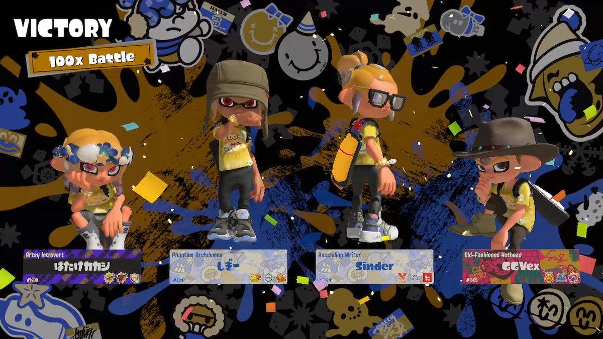 GGVex's tweet photo. With just minutes to spare before the Frostfest ended, I won a 100X Battle AND I got to ride the float for the first time ever B) AYY-YO!!!!
#TeamFamily #Splatfest #Frostfest #Splatoon3 #NintendoSwitch https://t.co/Grji4EIUNB