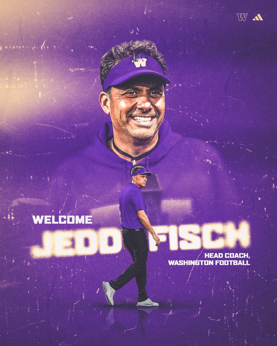 Welcome @CoachJeddFisch! ☔️ #PurpleReign #OneWashington