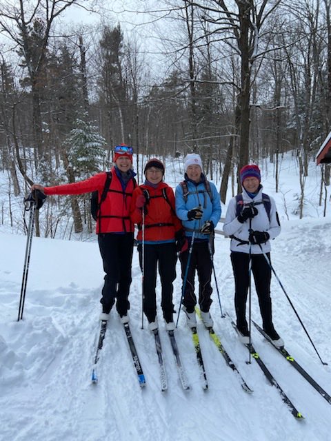 Dodge_Susan's tweet photo. Ski in the ⁦@NCC_GatPark⁩ today with lunch at Keogan hut. My broken ankle does not have all the mobility it needs but it will do https://t.co/kxwl3wA5Ra