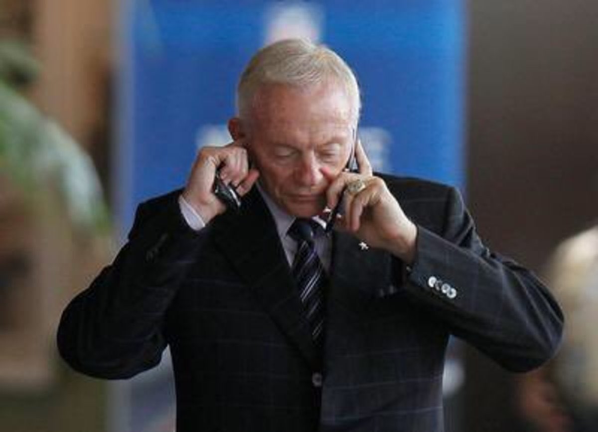 “Belichick, this is Jerry. Name a price and I’ll send one of my jets.”