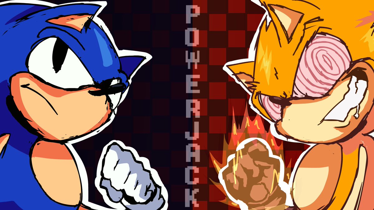 SeanicGames's tweet photo. P O W E R J A C K!! #sonicexererun #Powerjack #powerjackfnf #sonicfnf #fleetway https://t.co/3zPDn2a9hh