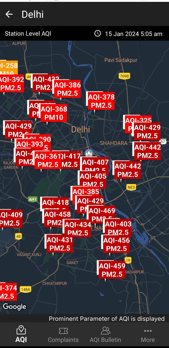 bijalcshah's tweet image. 🚨

#DelhiAQI #Severe

ℹ️
Sameer App
Safar_India

safar.tropmet.res.in/map_data.php?c…