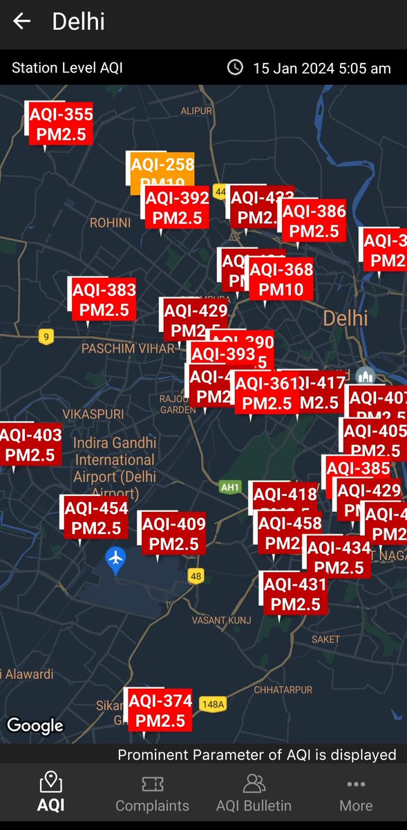 bijalcshah's tweet image. 🚨

#DelhiAQI #Severe

ℹ️
Sameer App
Safar_India

safar.tropmet.res.in/map_data.php?c…