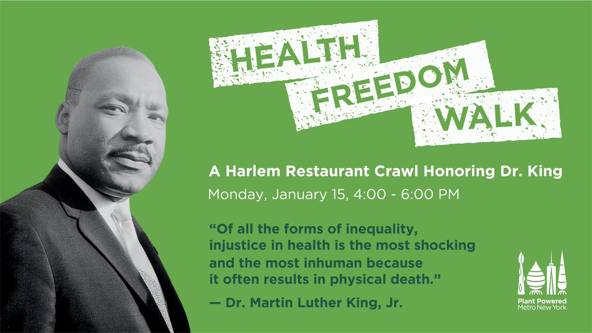 fieldtripusa's tweet photo. We are participating in the second annual restaurant crawl in Harlem, honoring Dr. King, on Monday, January 15, 4 - 6 pm, organized by Plant Powered Metro NY 
Visit https://t.co/IySn2XSFlP to register! https://t.co/FGo5kWBgdF