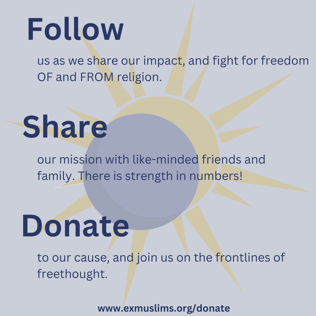 ExmuslimsOrg's tweet image. 🥁🌍 Drumroll please... 🥁

TRUE! 📢 According to USCIRF, blasphemy laws exist in 11 more countries today than in 2020. 😱 Join EXMNA in the fight for #FreedomFROMReligion 🚀 Let's champion progress, not regression! 🌟🌐 #ReligiousFreedom #ProgressMatters