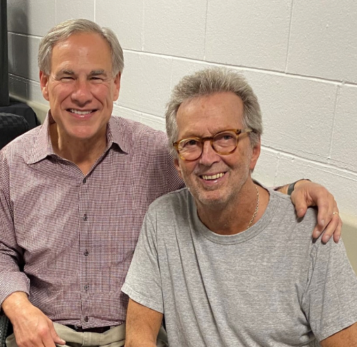 Greg Abbott is a murderer. This is his pal. Next time a Crapton song comes on the radio, feel free to turn the channel to something more human.