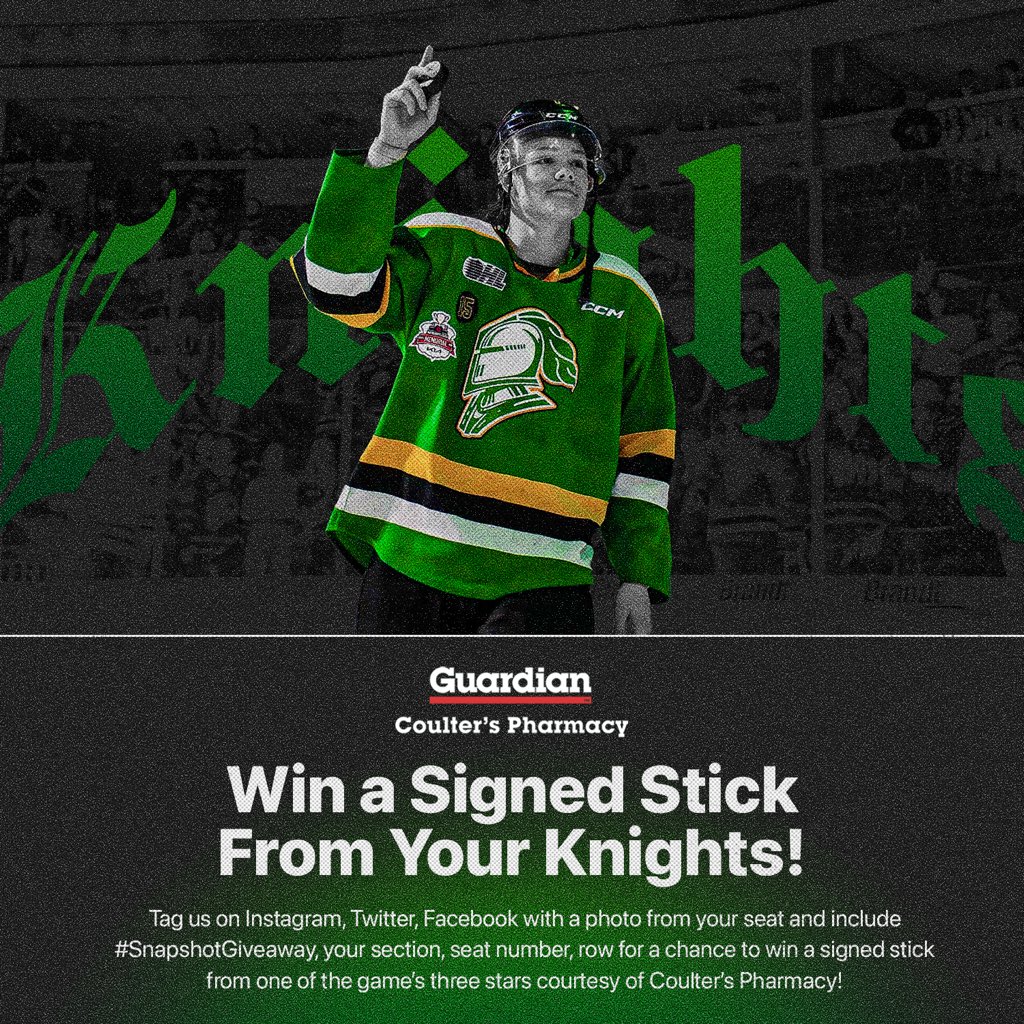 LondonKnights's tweet image. Let us know your seat, row, section for a chance to meet the @CoultersRx three stars!