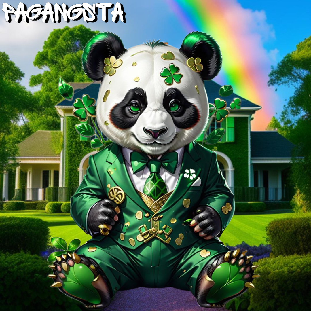 PaGangsta_'s tweet photo. Legend has it, that if you hold a lucky charm PaGangsta, you will be incredibly fortunate and wealthy during the next Bull Run! 
Like and retweet for a chance to win one of our lucky PaGangstas! 🍀

#NFTs #Crypto #Goodluck #millionairemindset https://t.co/a145NZrchT