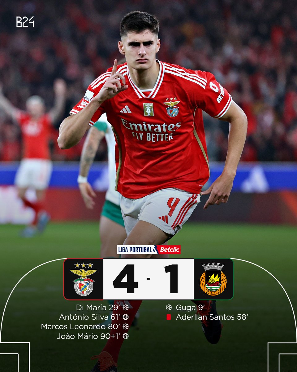 Benfica somou a sétima vitória consecutiva.
