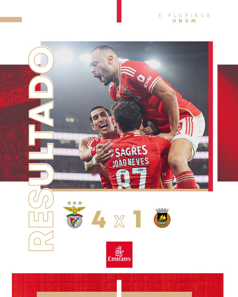 🦅 Vitória em casa e ➕ 𝟯 𝗽𝗼𝗻𝘁𝗼𝘀! 

#SLBRAFC • #LigaPortugal