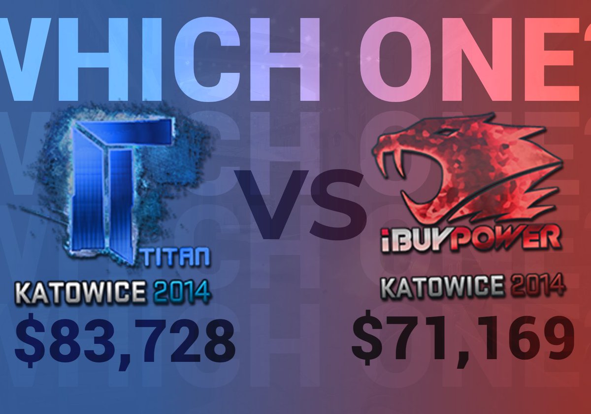 Titan Holo and IBuyPower Holo (Katowice 2014) 
The two most expensive and iconic stickers in the game. 

Which one would you rather choose, the Titan or the IBuypower, and why?
