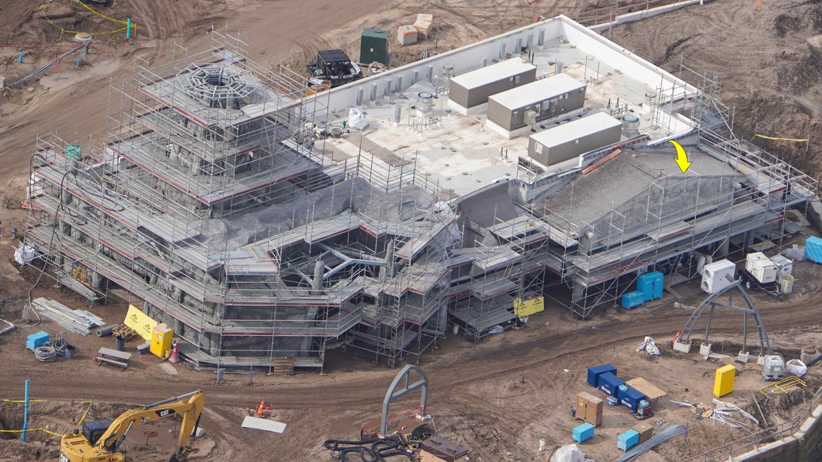 Aerial photo of a building near the front of How To Train Your Dragon ...