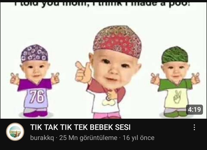 Bebeklik travmam :/