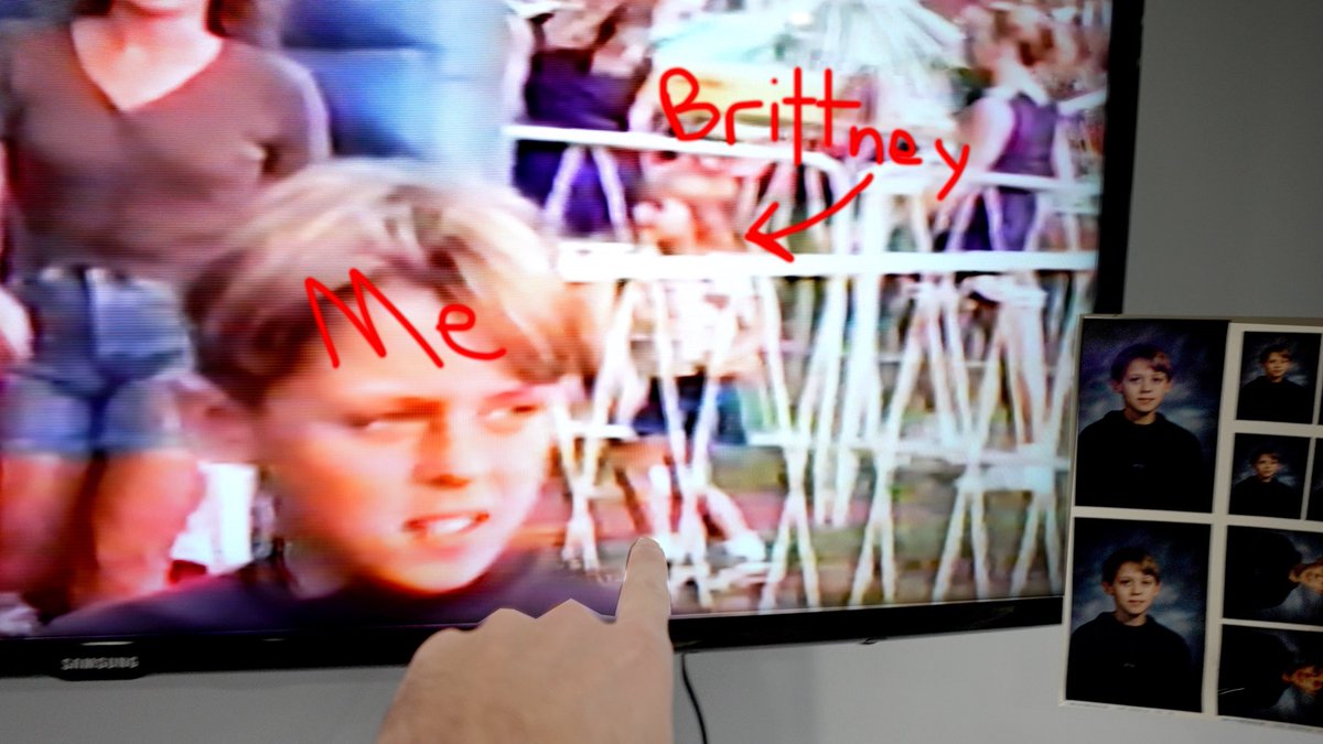 RomanAtwood's tweet photo. How is this even possible? This may be the craziest video I’ve ever seen. 1996. My wife and I spotted in the same video… life is insane! Full vlog is live. https://t.co/7dsr8krt8x