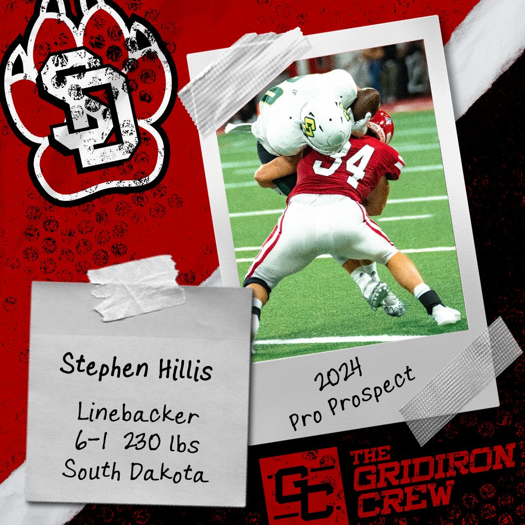 ⚠️ Attention Pro Scouts, Coaches, and GMs ⚠️

You need to look at 2024 Pro Prospect, Stephen Hillis, a LB from <a href="/SDCoyotesFB/">South Dakota Football</a>

👀 See our Interview: thegridironcrew.com/stephen-hillis…

#2024ProProspect #DraftTwitter #NFLDraft #NFL #CFLDraft #CFL #ProFootball 🏈