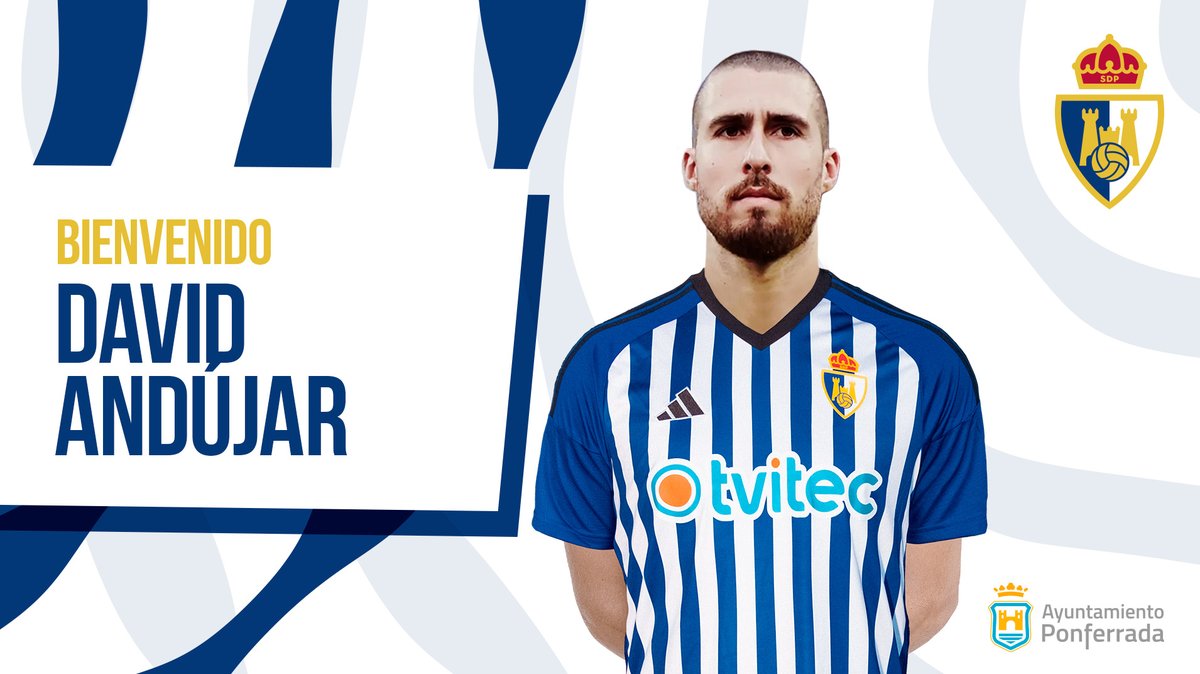 SDP_1922's tweet photo. OFICIAL- La SD Ponferradina incorpora al central David Andújar. ¡Bienvenido al Bierzo!
👉https://t.co/kyfyOA8oxD
#Adelanteyarriba
#SomosDeportiva
#WeAreDeportiva https://t.co/11vXWejvIw