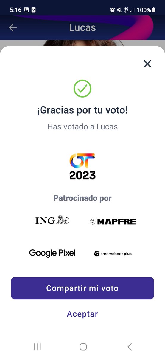 patricia_bp's tweet photo. @otencuesta Oleeeee,Lucas segundo en las encuestas!! Vamos que podemos wachistas!! https://t.co/k1psiWOB64