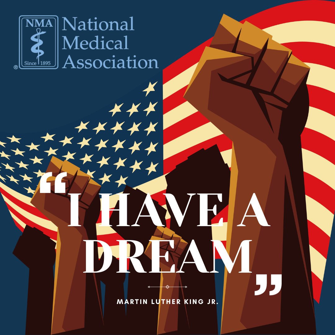 In the spirit of Martin Luther King Jr., we stand united for healthcare access and justice. Celebrate Martin Luther King Jr. Day with a commitment to equity in healthcare. Join us as we honor his legacy. #MLKDay #NMAInspires #NMAforEquity #MLKLegacy