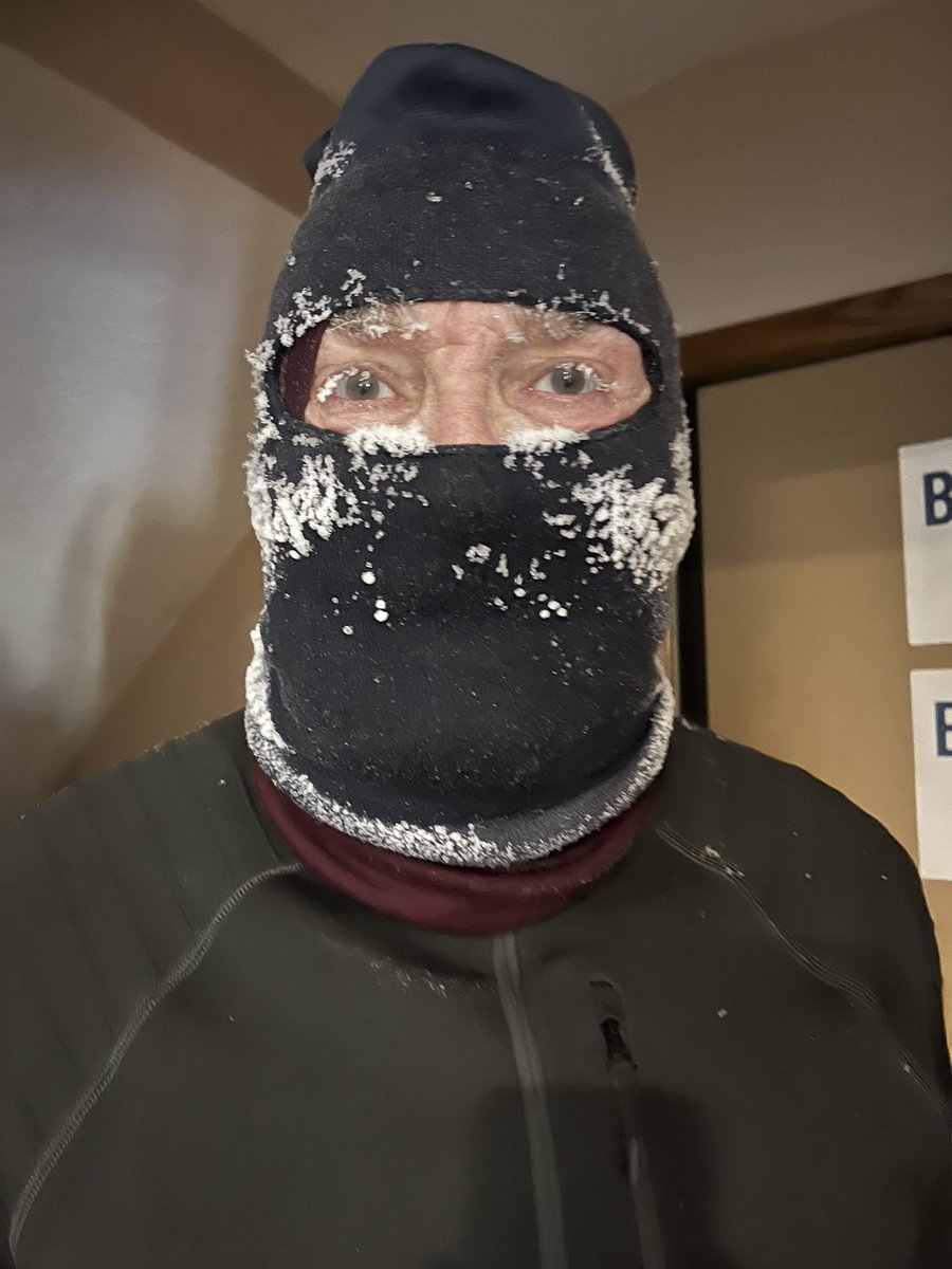 ottekf's tweet photo. Had a fun run this morning! Negative 17 temperature and -40 windchill. #thereisnofinishline #embracethecold #smartwoollove #winterrunning #runningdedication #buildingcharacter https://t.co/r84vgWqBKV