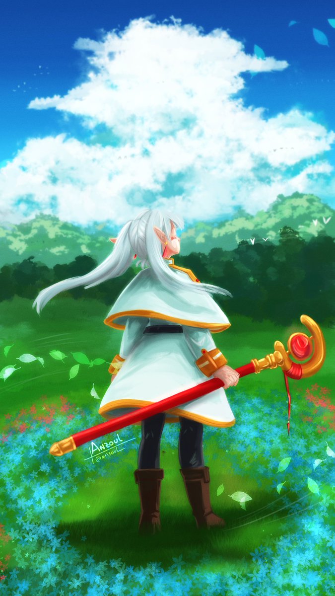 Can a journey be called as such when there are no companions, no hardships, no moments to be shared nor memories to remember? The destination isn't everything. 
#SousouNoFrieren #frierenfanart