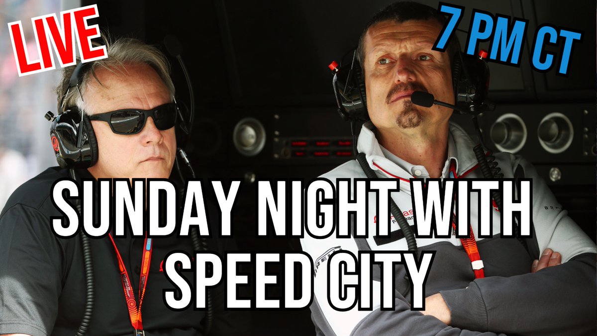 Speedcaster's tweet image. TUNE IN  - On your Sunday Night with Speed City talking Guenther Steiner's exit from Haas F1.  
With @bobvarsha @SpeedGreen @jonmassengale.
Former Haas F1 manager @theF1DON joins us.
LIVE at 7 PM CT.
📻@TALK1370 radio
📺 Studio stream YouTube/Facebook 
speedcitypodcast.com/listen-watch-s…