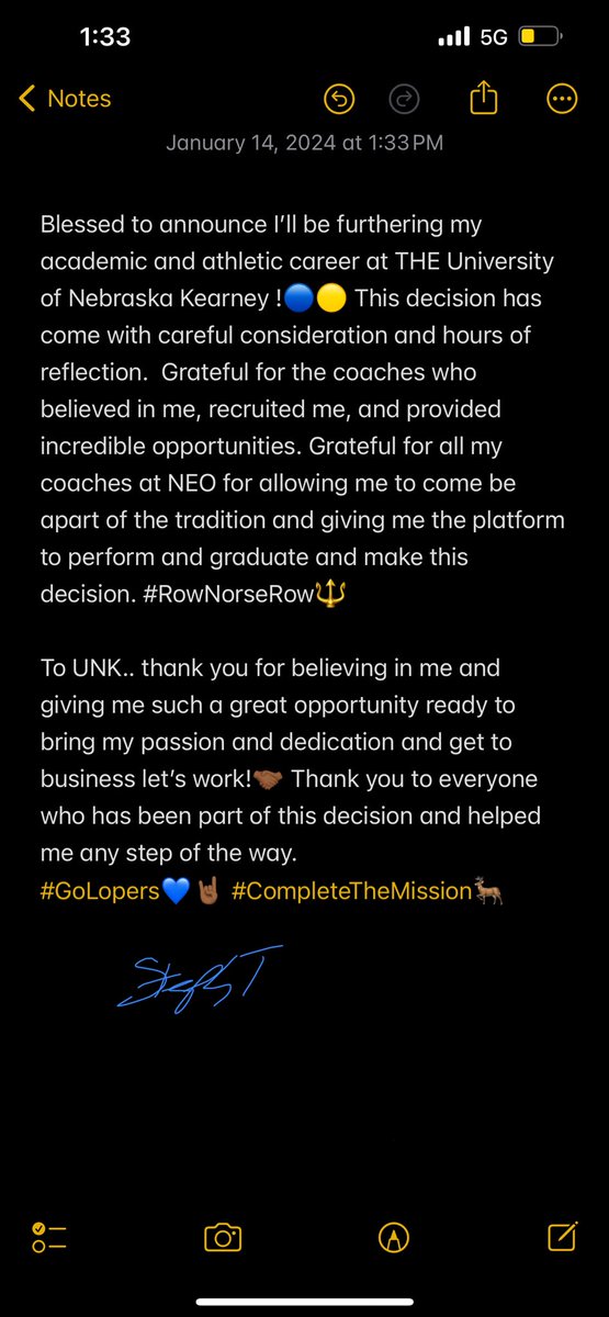 Next Chapter <a href="/UNK_Football/">UNK Football</a> Lets work!🤘🏾💙 AGTG! Jeremiah 29:11!