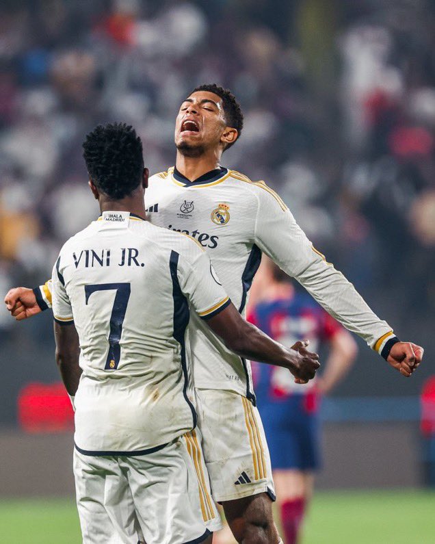 RMA 4-1 FCB  <a href="/realmadrid/">Real Madrid C.F.</a> <a href="/RodrygoGoes/">Rodrygo Goes</a> #superSupercopa #HastaElFinal #vini #RealMadrid #ElClasico #HalaMadrid #HalaMadridYNadaMas