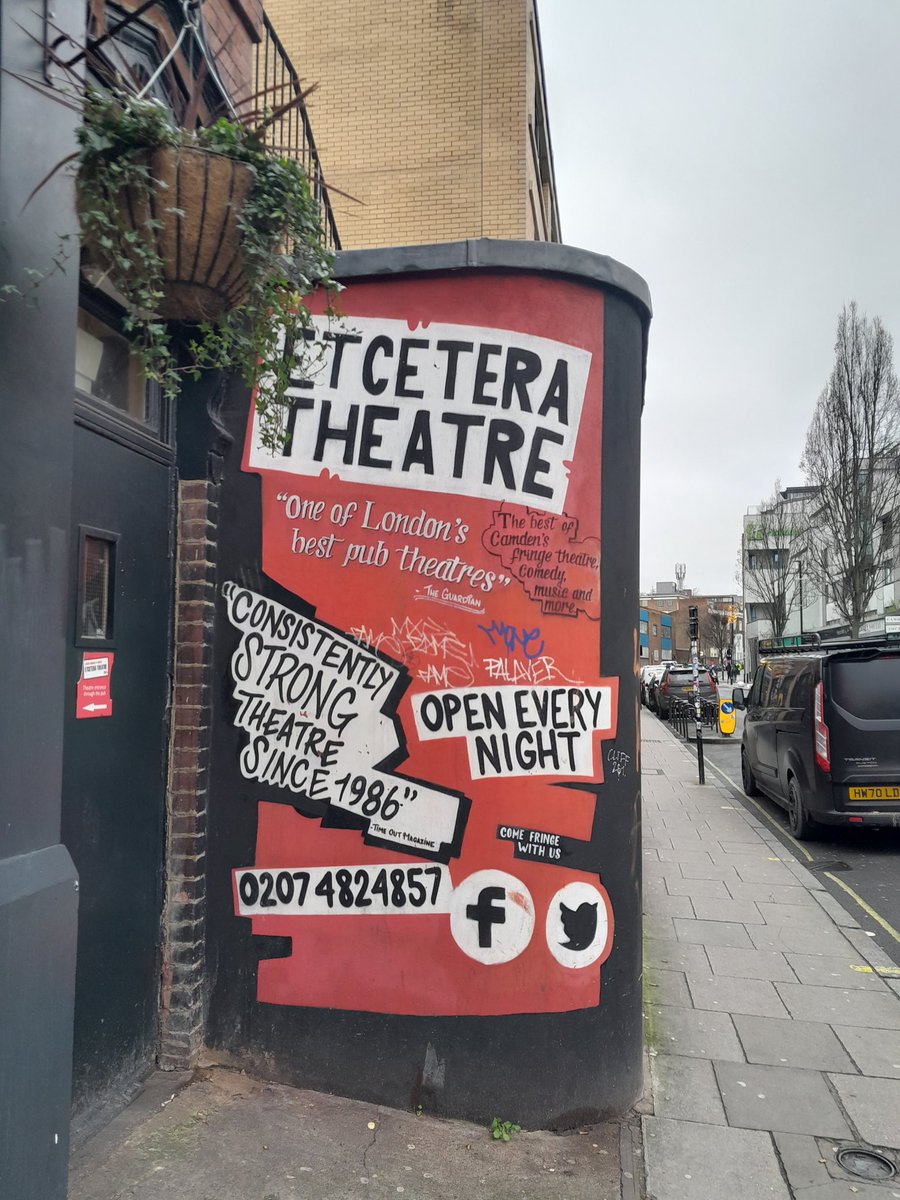 ITSGOFHB1's tweet photo. A lovely venue @EtceteraTheatre and audience tonight. @AlexisLeighton looking fab in fancy frills as Frances Hodgson Burnett Top marks to this pub theatre for their Women Writing Festival https://t.co/VkBQ64c49L