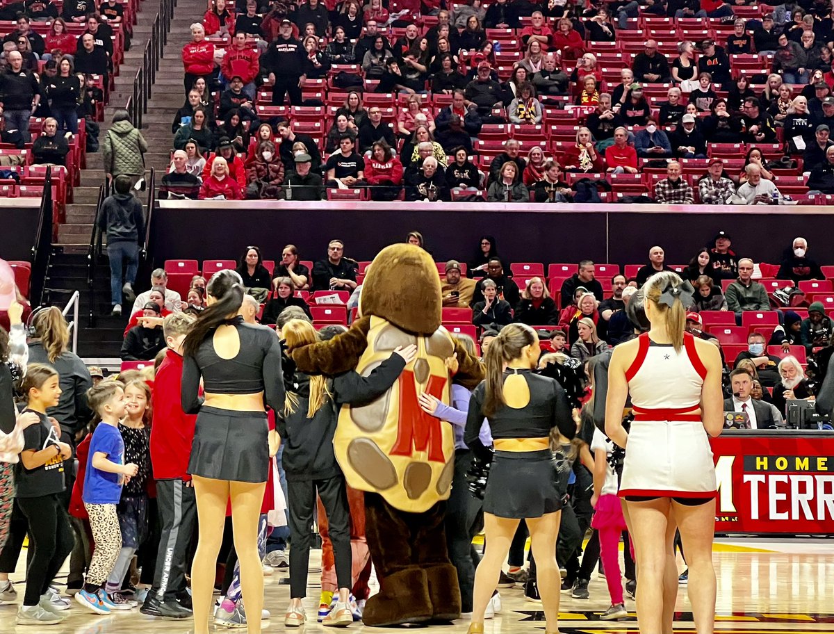 RJVoices's tweet image. On the mic today announcing @TerpsWBB vs @PurdueWBB at Xfinity Center! In addition to the famous 4th Quarter dance party it was also Baby Races with Testudo!!! #GoTerps #FearTheTurtle #BabyRaces